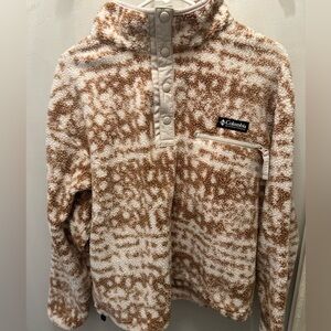 Columbia Fleece Quarter Button Jacket Large
